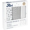Alvi ® Molton Luiers 3-pack Aqua Dot 80 X 80 Cm