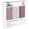 Alvi ® Molton Luiers 3-pack Krullende Stippen 80 X 80 Cm -Kinder Winkel alvi molton luiers 3 pack krullende stippen 80 x 80 cm a334799
