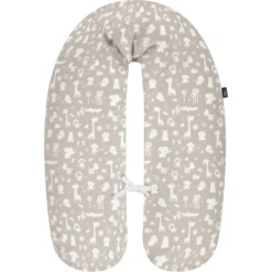Alvi ® Verpleegkussen Met Hoes Dierentuindieren Taupe -Kinder Winkel alvi verpleegkussen met hoes dierentuindieren taupe a383745 2