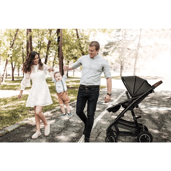 BabyGO Combi Kinderwagen Simple X Air 3 In 1 Grey Melange 4 BabyGO Combi Kinderwagen Simple X Air 3 In 1 Grey Melange - Afbeelding 2