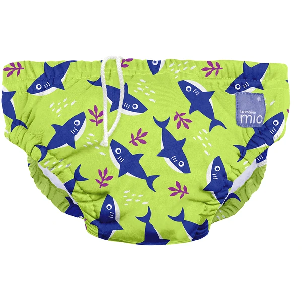 Bambino Mio Zwemluier Herbruikbaar, Neon Haai 3 Bambino Mio Zwemluier Herbruikbaar, Neon Haai