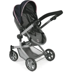 BAYER CHIC 2000 Combi Poppenwagen "MIKA" Melange Grijs-navy 9 BAYER CHIC 2000 Combi Poppenwagen "MIKA" Melange Grijs-navy -Kinder Winkel bayer chic 2000 combi poppenwagen mika melange grijs navy a296785 2