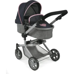 BAYER CHIC 2000 Combi Poppenwagen "MIKA" Melange Grijs-navy