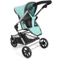 BAYER CHIC 2000 Fides 3 In 1 Combi Poppenwagen Melange Mint -Kinder Winkel bayer chic 2000 fides 3 in 1 combi poppenwagen melange mint a321004 4