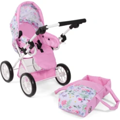 BAYER CHIC 2000 LENI Combi Poppenwagen Flower -Kinder Winkel bayer chic 2000 leni combi poppenwagen flower a355192 3