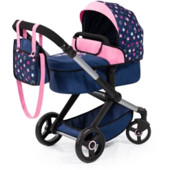 Bayer Design Combi Poppenwagen Xeo Blauw/Roze