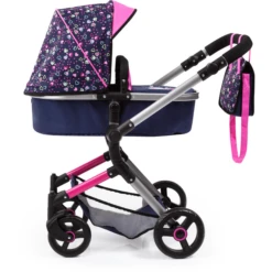 Bayer Design Combinatie Poppenwagen Vario Harten Blauw/roze Met Harten En Zeemeermin -Kinder Winkel bayer design combinatie poppenwagen vario harten blauw roze met harten en zeemeermin a295748 2