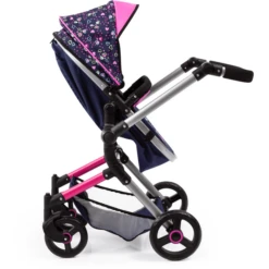 Bayer Design Combinatie Poppenwagen Vario Harten Blauw/roze Met Harten En Zeemeermin -Kinder Winkel bayer design combinatie poppenwagen vario harten blauw roze met harten en zeemeermin a295748 4