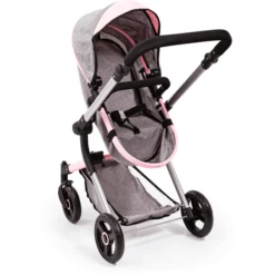 Bayer Design Neo Vario Combinatie Poppenwagen Grijs/roze, Met Vlinder -Kinder Winkel bayer design neo vario combinatie poppenwagen grijs roze met vlinder a313421 4