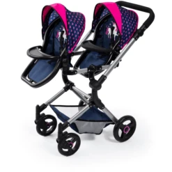 Bayer Design Twin Neo Poppenwagen Met Eenhoorn -Kinder Winkel bayer design twin neo poppenwagen met eenhoorn a379271 2
