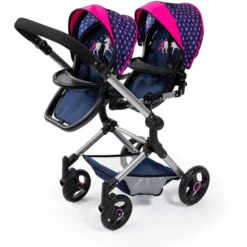 Bayer Design Twin Neo Poppenwagen Met Eenhoorn -Kinder Winkel bayer design twin neo poppenwagen met eenhoorn a379271 3