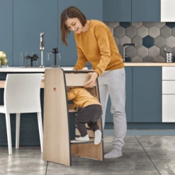 Bianconiglio Kids ® Leren Toren TRUSTY Plus Natuurlijke Eik -Kinder Winkel bianconiglio kids leren toren trusty plus natuurlijke eik a351592 1