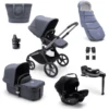 Bugaboo Combi Kinderwagen Fox 5 Startset Graphite/Stormy Blue