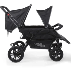 CHILDHOME Two By Two Kinderwagen 4 Children Zwart -Kinder Winkel childhome two by two kinderwagen 4 children zwart a285583 4