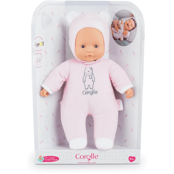 Corolle ® Mon Doudou Babypop Sweet Heart Roze Beer 4 Corolle ® Mon Doudou Babypop Sweet Heart Roze Beer - Afbeelding 2