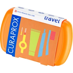 CURAPROX Travel Set In Orange -Kinder Winkel curaprox travel set in orange a317634 2