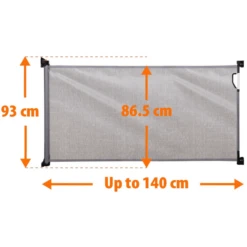 Dreambaby Dream Baby ® Intrekbare Deurbeschermer, Grijs -Kinder Winkel dream baby intrekbare deurbeschermer grijs a307070 1