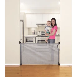 Dreambaby Dream Baby ® Intrekbare Deurbeschermer, Grijs -Kinder Winkel dream baby intrekbare deurbeschermer grijs a307070 3
