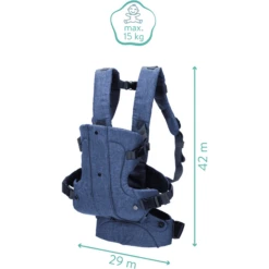 Fillikid Draagzak Walk Melange-marine -Kinder Winkel fillikid draagzak walk melange marine a195475 3