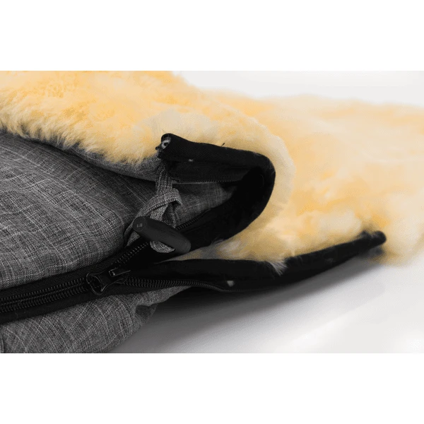 FILLIKID Voetenzak Lamsvacht Makalu Melange Lichtgrijs 7 FILLIKID Voetenzak Lamsvacht Makalu Melange Lichtgrijs - Afbeelding 5
