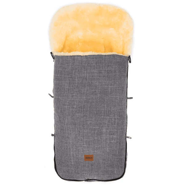 FILLIKID Voetenzak Lamsvacht Makalu Melange Lichtgrijs 3 FILLIKID Voetenzak Lamsvacht Makalu Melange Lichtgrijs