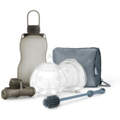 Haakaa® Bewaarset Voor Moedermelk On-the-go Lichtblauw