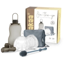 Haakaa® Bewaarset Voor Moedermelk On-the-go Lichtblauw -Kinder Winkel haakaa bewaarset voor moedermelk on the go lichtblauw a344574 3