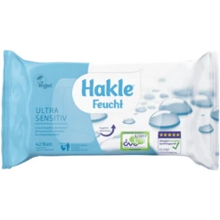 Hakle Wet Wipes Ultra Sensitive , 42 Vellen -Kinder Winkel hakle wet wipes ultra sensitive 42 vellen a354744 3