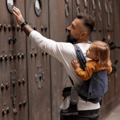 Hoppediz Draagzak Hop-Tye Buckle Denim -Kinder Winkel hoppediz draagzak hop tye buckle denim a272630 4