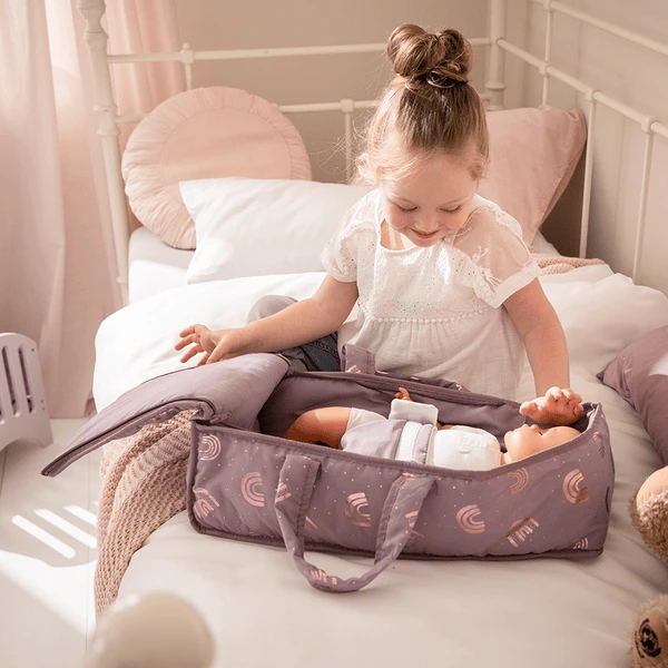 Howa Poppen Draagtas "Regenboog" 48 Cm 4 Howa Poppen Draagtas "Regenboog" 48 Cm - Afbeelding 2