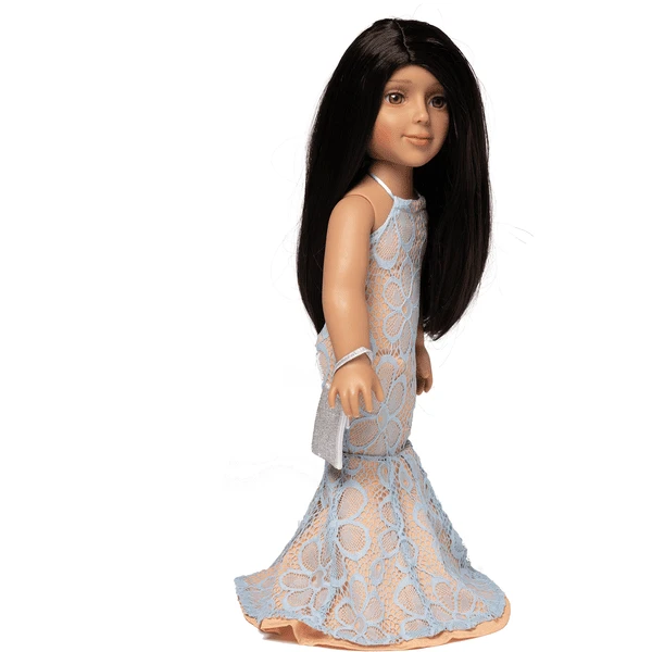 I'M A GIRLY Light Blauwe Zeemeerminjurk 4 I'M A GIRLY Light Blauwe Zeemeerminjurk - Afbeelding 2