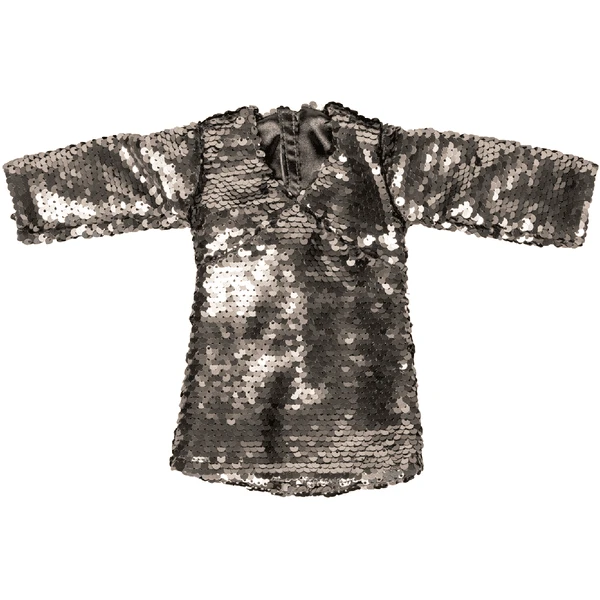 I'M A GIRLY Silver Glitterjurk 5 I'M A GIRLY Silver Glitterjurk - Afbeelding 3