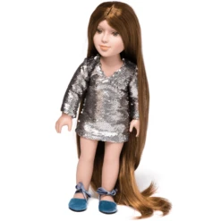 I'M A GIRLY Silver Glitterjurk 9 I'M A GIRLY Silver Glitterjurk -Kinder Winkel im a girly silver glitterjurk a314969 3