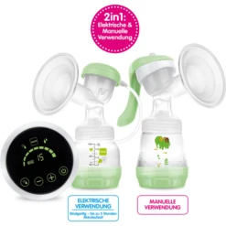 MAM 2in1 Borstpomp Groen -Kinder Winkel mam 2in1 borstpomp groen a287360 3