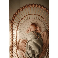 Mushie Wikkeldoek Mousseline Groen 120 X120 Cm -Kinder Winkel mushie wikkeldoek mousseline groen 120 x120 cm a401187 1