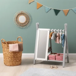 MUSTERKIND ® Poppengarderobe Viola Grijs/wit -Kinder Winkel musterkind poppengarderobe viola grijs wit a326682 4