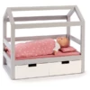 MUSTERKIND ® Poppenhuis Bed Viola Grijs/wit 2 MUSTERKIND ® Poppenhuis Bed Viola Grijs/wit -Kinder Winkel musterkind poppenhuis bed viola grijs wit a326667