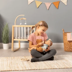 MUSTERKIND ® Poppenwieg Viola Wit/natuur/grijs -Kinder Winkel musterkind poppenwieg viola wit natuur grijs a326742 3