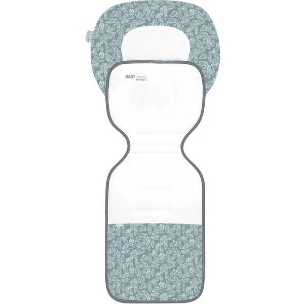 Odenwälder Kinderwagenmat Babycool Ergo White Leaves Grijs 5 Odenwälder Kinderwagenmat Babycool Ergo White Leaves Grijs - Afbeelding 3