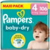 Pampers® Pampers Baby-Dry Luiers, Maat 4, 9-14kg, Maxi Pack (1 X 106 Luiers) -Kinder Winkel pampers baby dry luiers maat 4 9 14kg maxi pack 1 x 106 luiers a413053