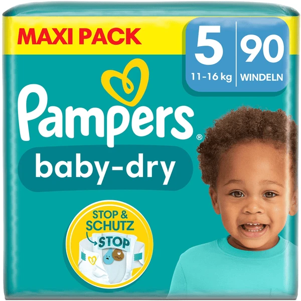 Pampers® Pampers Baby-Dry Luiers, Maat 5 Junior , 11-16kg, Maxi Pack (1 X 90 Luiers) 3 Pampers® Pampers Baby-Dry Luiers, Maat 5 Junior , 11-16kg, Maxi Pack (1 X 90 Luiers)