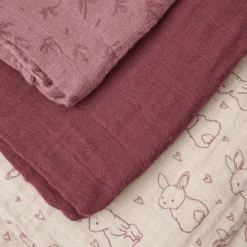 Pippi Mousseline Doeken Set Van 6 Old Rose -Kinder Winkel pippi mousseline doeken set van 6 old rose a389402 2