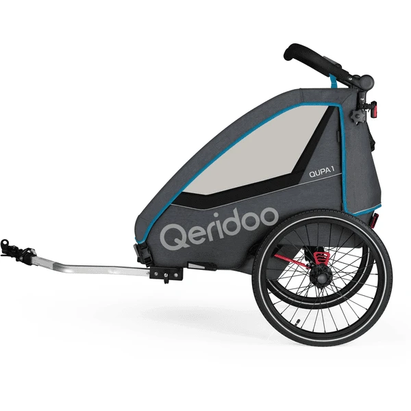 Qeridoo ® QUPA 1 Blauw Kinderfietskar 4 Qeridoo ® QUPA 1 Blauw Kinderfietskar - Afbeelding 2