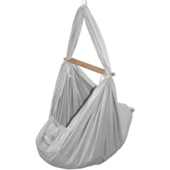 SCHMUSEWOLKE Baby Spring Wieg Biologisch Inclusief Schapenwol Matras Grijs -Kinder Winkel schmusewolke baby spring wieg biologisch inclusief schapenwol matras grijs a371386 4