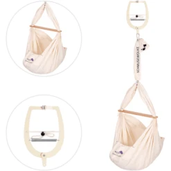 SCHMUSEWOLKE Baby Wieg Met Deurklem Organic -Kinder Winkel schmusewolke baby wieg met deurklem organic a394207 1