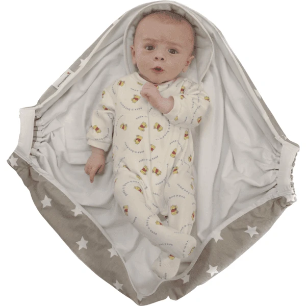 Snugglebundl Grey White Stars 4 Snugglebundl Grey White Stars - Afbeelding 2