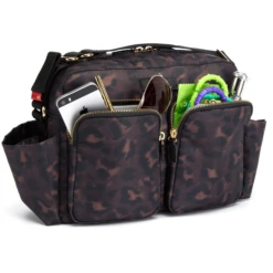 Storksak Kinderwagen Organiser Leopard Black -Kinder Winkel storksak kinderwagen organiser leopard black a385427 2