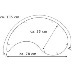 THERALINE Yinnie Voedingskussen + Hoes Indie Sterrenhemel -Kinder Winkel theraline yinnie voedingskussen hoes indie sterrenhemel a225227 3