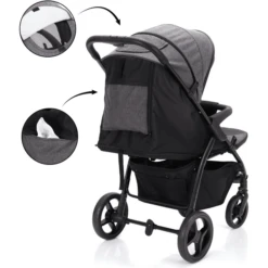 Fillikid Vulling Buggy D River Donkergrijs Gemêleerd -Kinder Winkel vulling buggy d river donkergrijs gemeleerd a291691 3