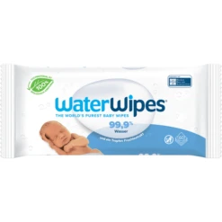 WaterWipes Babydoekjes, Biologisch Afbreekbaar, 60 Doekjes